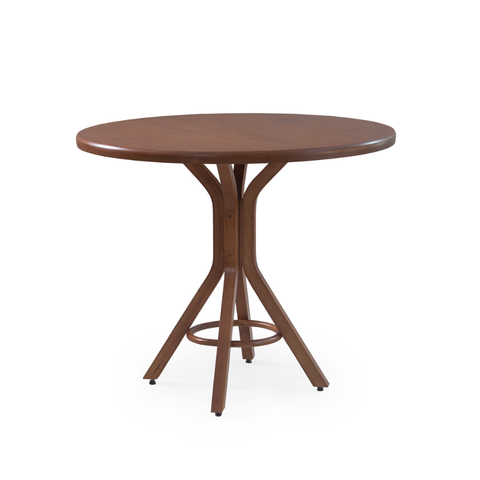 Mesa de Jantar Base em Madeira Maciça Tampo Quadrado 90cm Izar